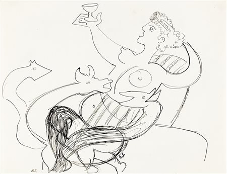 Gino Severini, Cortona (Ar) 1883 - Parigi 1966, L'Apocalisse (Studio),...