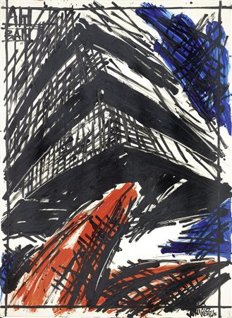 Vinicio Berti, Firenze 1921 - 1991, Grande Costruzione AH-BAN, 1985, Acrilico...