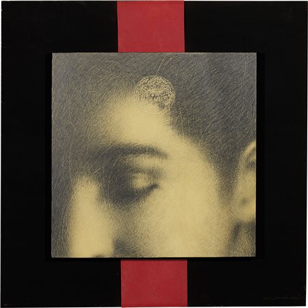 Omar Galliani, Montecchio Emilia (Re) 1954, Territorio interno, 2000, Matita...