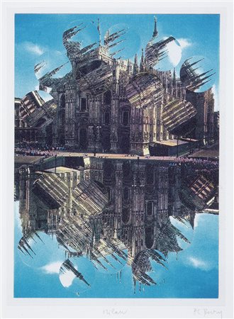 Pol Bury, Haine-Saint-Pierre 1922 - 2005, Lotto di due collage a soggetto...