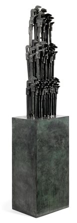 Arman, Nizza 1928 - 2005, Undivided attention, 1979, Scultura in bronzo, es....
