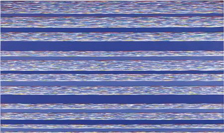 Piero Dorazio, Roma 1927 - Todi (Pg) 2005, Piacevoli distanze, 1982, Acrilico...