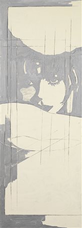 Giosetta Fioroni, Roma 1933, Liberty verticale, 1968, Smalto su tela, cm....