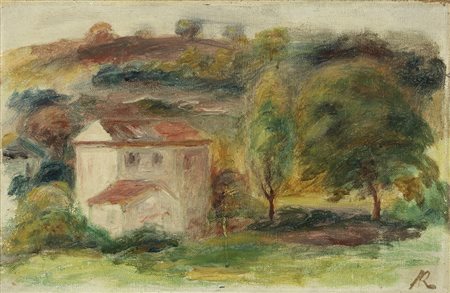 Pierre-Auguste Renoir, Limoges 1841 - Cagnes 1919, Paysage à la maison...