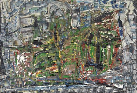 Jean Paul Riopelle, Montreal 1923 - 2002, Sapinage, 1973, Olio su tela, cm....