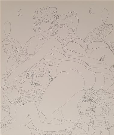 ZANCANARO TONO (1906 -1985 Circe Odissea, 1961 Inchiostro su carta 34x40 cm...