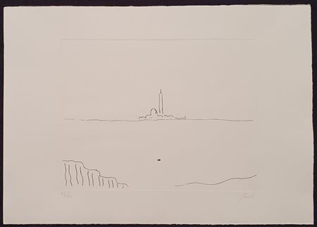 GUIDI VIRGILIO (1891 -1984) Senza titolo, 1969 Acquaforte 35x50 cm Firma in...