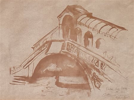 RANGONI MACCHIAVELLI ORETTA Ponte, 2005 China acquerellata su carta 35x43 cm...