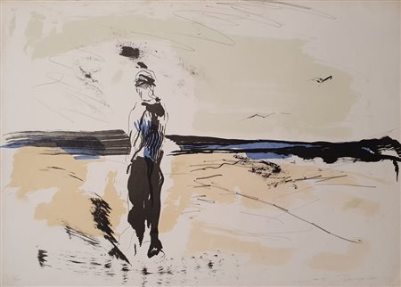 TRECCANI ERNESTO (1920 - 2009) Senza titolo Serigrafia su cartoncino 70x50 cm...