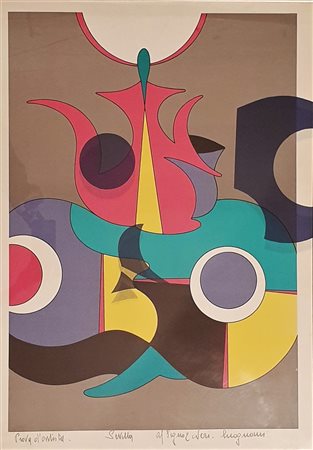 LUGOGNANI SERGIO Sevilla Litografia su carta 50x70 cm Firma in basso a destra...