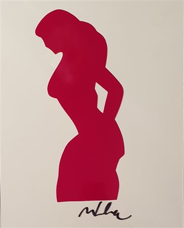 LODOLA MARCO (1955) Senza titolo Smalto su perspex 40x30 cm Firma in basso a...