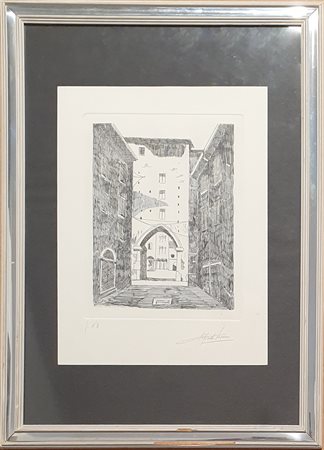 TERNI ALFREDO Senza titolo Incisione 25x34 cm Firma in basso a destra,...