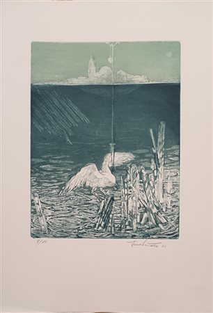 SANTORO TANO (1940) Senza titolo, 1983 Acquatinta 34x50 cm Firma in basso a...