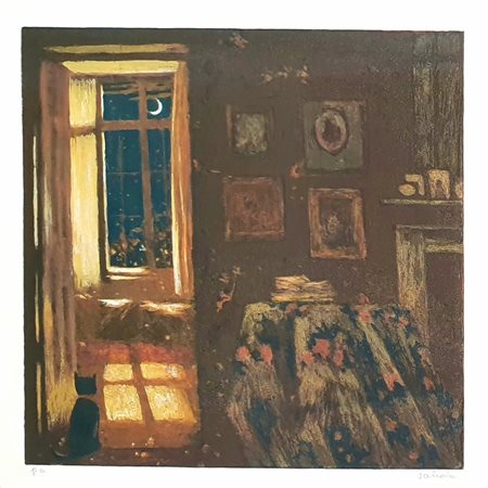 SALIOLA ANTONIO (1939) Senza titolo Serigrafia 50x50 cm Firma in basso a...