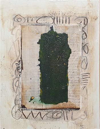 CAVALLARIN CINZIO (1942) Senza titolo, 2016 Tecnica mista su tavola 42x33 cm...