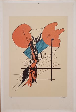 ARDE GIANNI (1937 - 2007) Senza titolo, 1970 Litografia su carta 50x35 cm...
