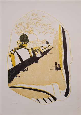 BRINDISI REMO (1918 - 1996) Senza titolo Litografia 70x50 cm Tiratura p.d.a....