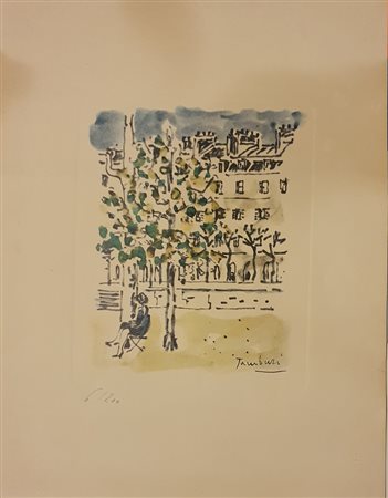 TAMBURI ORFEO (1910 - 1994) Senza titolo Incisione 30x20 cm Firma in basso a...