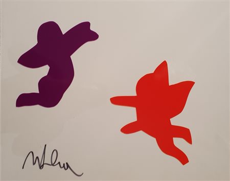 LODOLA MARCO (1955) Senza titolo Smalto su perspex 40x30 cm Firma in basso a...