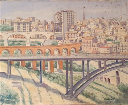 PITTORE XX SECOLO Senza titolo Olio su tela 40x60 cm Firma al retro "CHO"