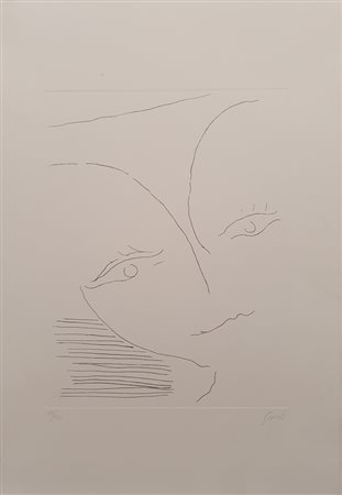 GUIDI VIRGILIO (1891 - 1984) Senza titolo, 1969 Acquaforte 35x50 cm Firma in...