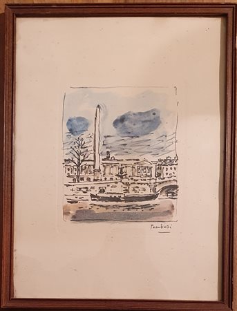 TAMBURI ORFEO (1910 - 1994) Senza titolo Incisione 31x23 cm Firma e tiratura...