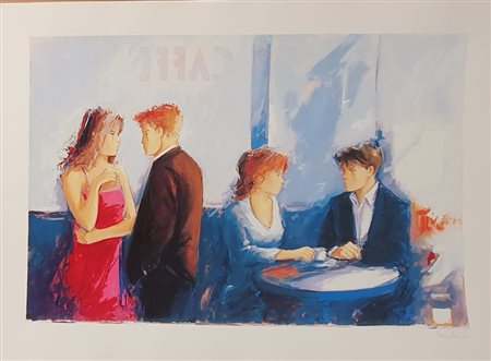 TROMBINI GIULIANO (1953) Senza titolo Litografia 50x70 cm Firma in basso a...