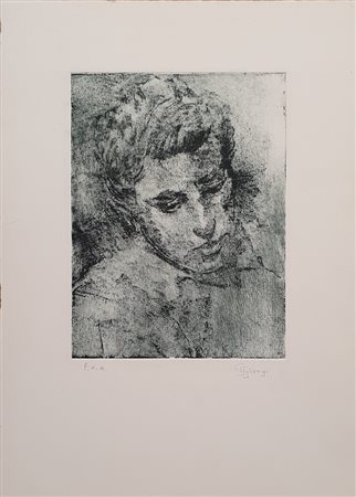 G. GIORGI Senza titolo Acquaforte 26x35 cm Firma in basso a destra, esemplare...