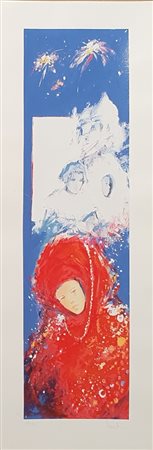 TROMBINI GIULIANO (1953) Senza titolo Litografia 40x100 cm Firma e tiratura...