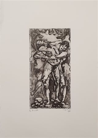 NICORELLI MARIO Senza titolo Acquatinta 35x50 cm Firma in basso a sinistra e...