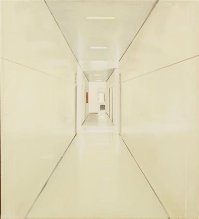 Luca Pancrazzi INTERNO olio su tela , cm 50x46 sul retro: titolato e datato...