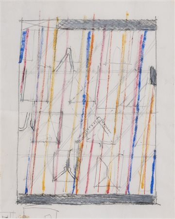 Rodolfo Aricò COMPOSIZIONE tecnica mista su carta, cm 6x10 COMPOSIZONE...