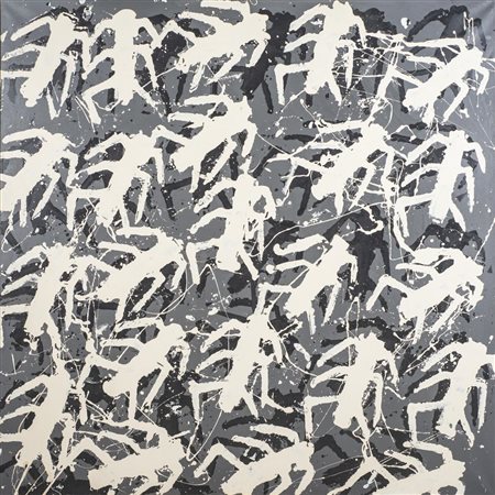 Sergio Ragalzi INSETTI acrilico su tela, cm 200x200 sul retro: firmato,...