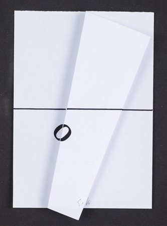 Grazia Varisco COMPOSIZIONE tecnica mista su carta, cm 16x11; es. 18 firmato...