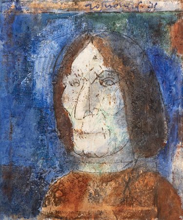 Franco Rognoni NICCOLO MARGORABBIA (FORSE) olio su tela, cm 55,5x46 firmato e...