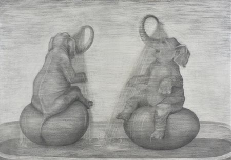 Robin Heidi Kennedy SENZA TITOLO tecnica mista e pastello su carta, cm 70x100...