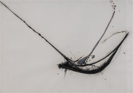 Gilberto Zorio CIOTOLA tecnica mista su carta, cm 70x100 firmato e datato...