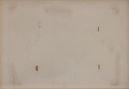 Pier Paolo Calzolari SENZA TITOLO tecnica mista e assemblage su carta, cm...