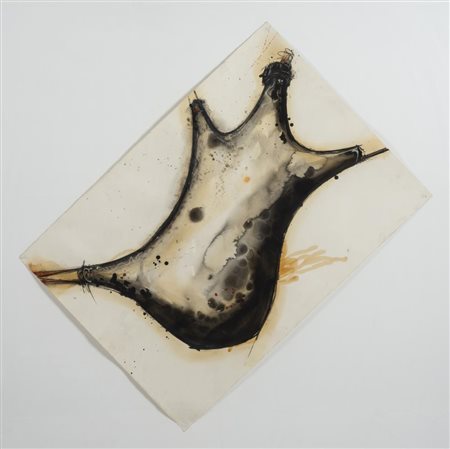 Gilberto Zorio MARRANO tecnica mista su carta, cm 70x100 firmato eseguito nel...