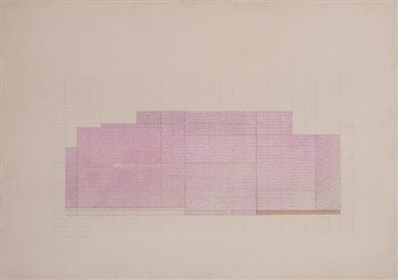 Rodolfo Aricò PROGETTO DF matita e pastello su carta, cm 72x102 firmato,...