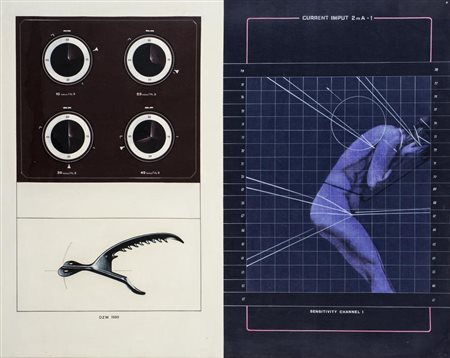 Sergio Sarri SENSITIVITY CHANNEL 1 olio su tela, cm 80x100 sul retro:...