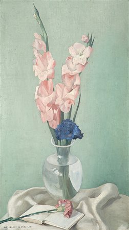 Ugo Celada da Virgilio (Virgilio 1895 - Varese 1995)"Senza titolo" olio su...