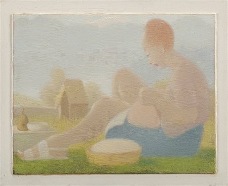 Antonio Calderara (Abbiategrasso 1903 - Vacciago 1978)"Estate" 1955-56olio su...