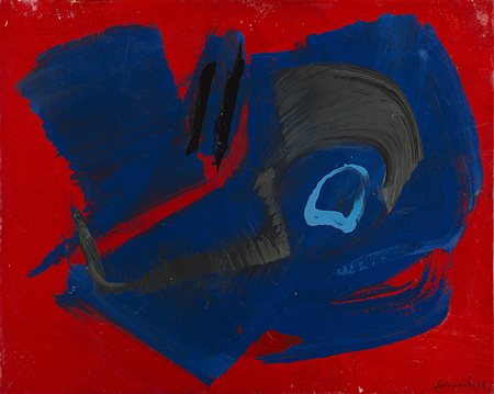 Gérard Schneider (Saint Croix 1896 - Parigi 1986)"Opus" 1968olio su...