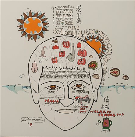 Gianfranco Baruchello (Livorno 1924)"A Bouquet of Bloopers" 1979smalto su...