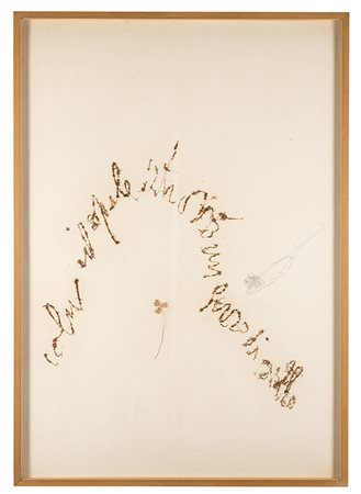 Pier Paolo Calzolari (Bologna 1943)"Senza titolo (Colui il quale ritrovò un...