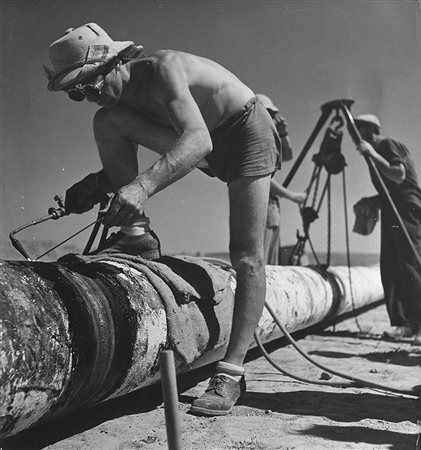Robert Capa (1913 - 1954)Israel, new immigrants Friedman, Steinberg,...