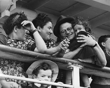 Robert Capa (1913 - 1954)Israel, family looking the Promised Land...