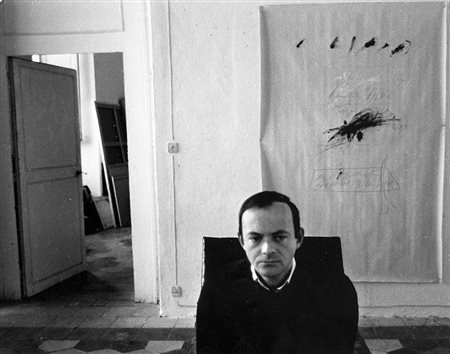 Mario Dondero (1928 - 2015)Cy Twombly 1962Stampa fotografica alla gelatina...