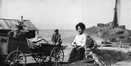 ANONIMO Film western, bozzetto fotografico 1950 ca.Collage fotografico...